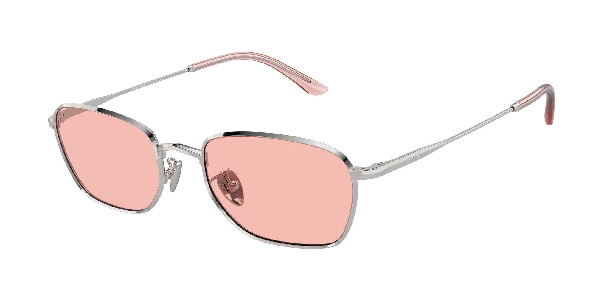 8056597943383 - Damen AR6151  3015 5 Gläser SONNENBRILLEN Metall Silber Rosa Quadratisch Normal