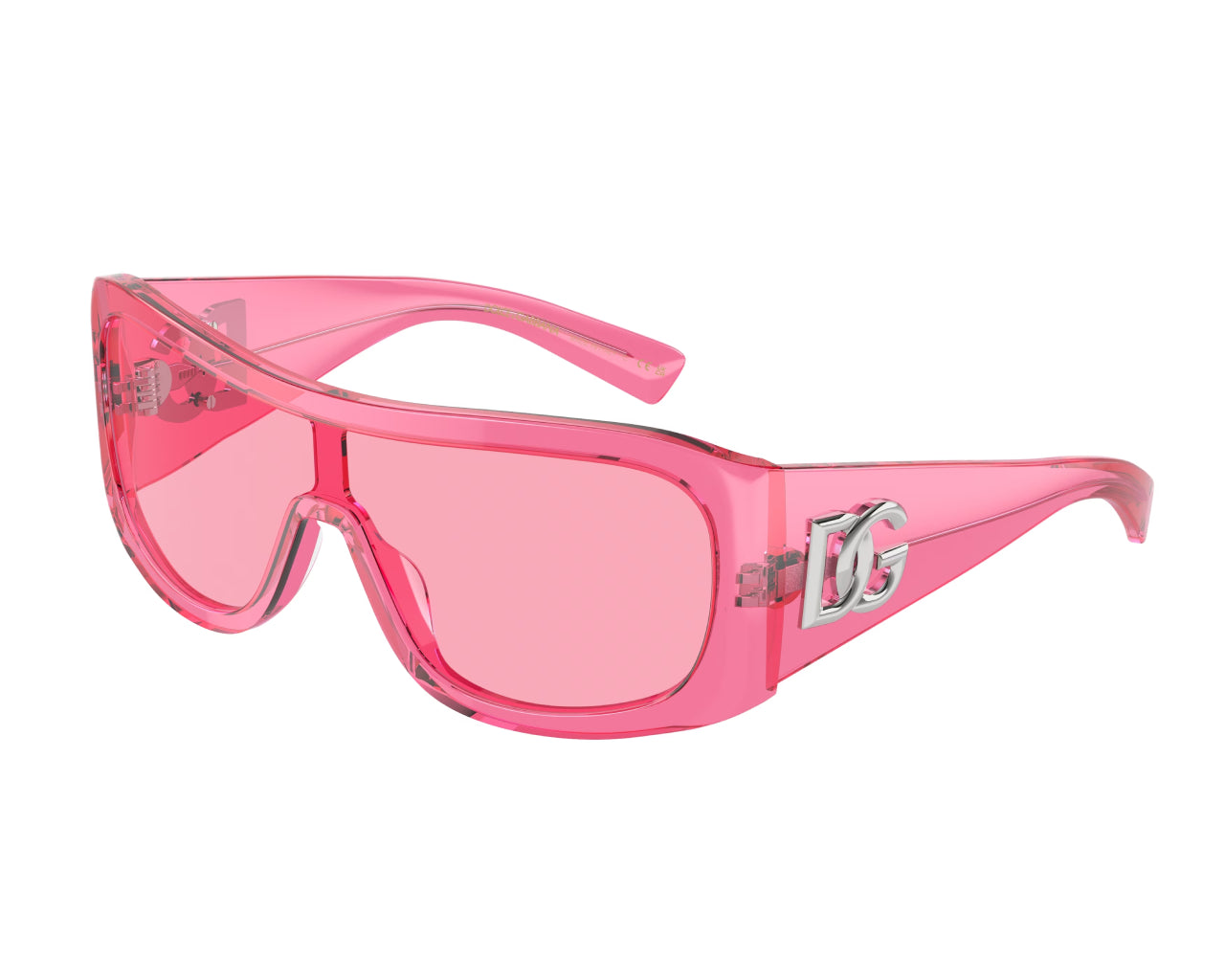 8056597945998 - Mann DG4454 314884 Gläser SONNENBRILLEN Acetat Transparentes Rosa Rose Hocken Normal