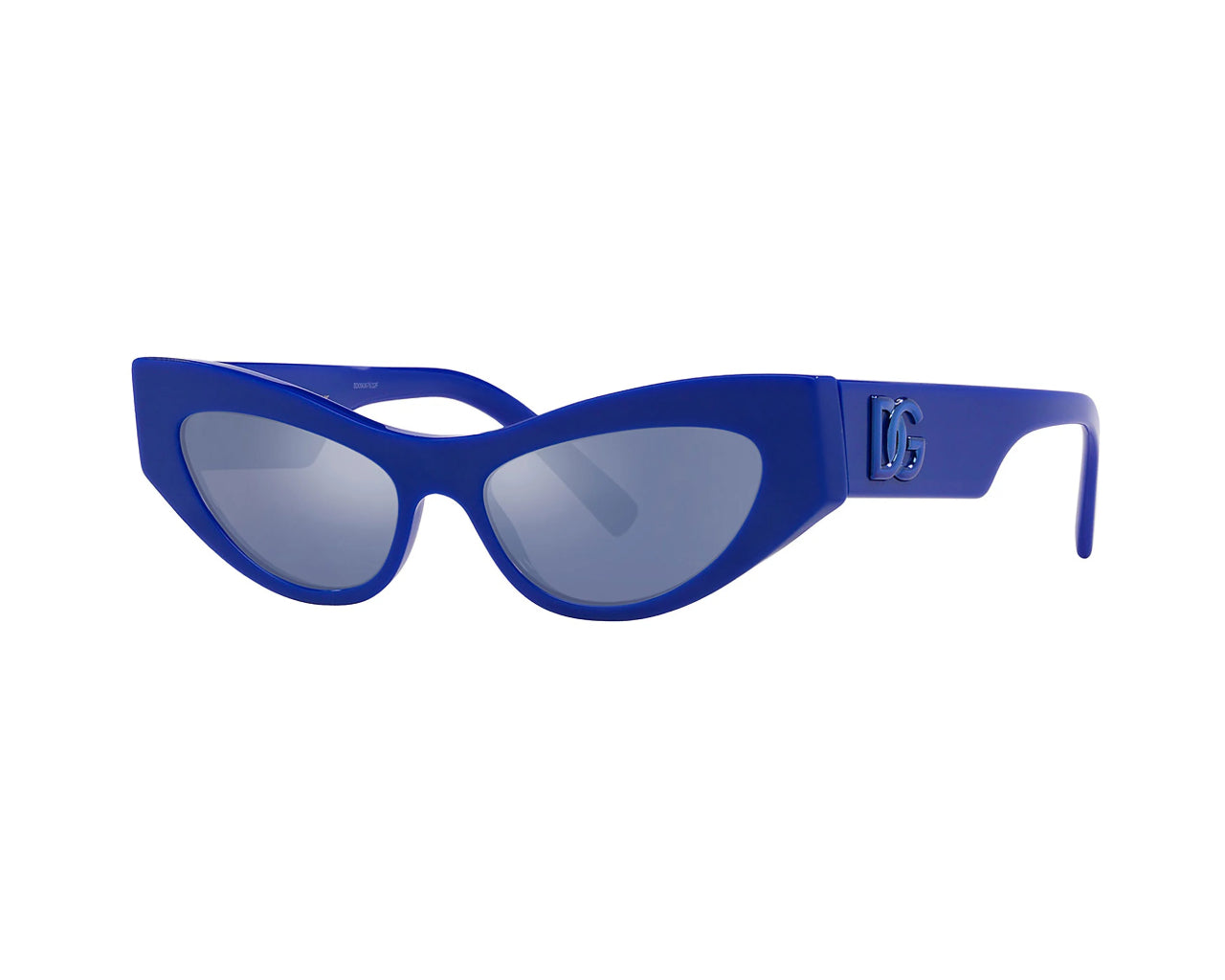 8056597947886 - Frau DG4450 31191U Gläser SONNENBRILLEN Acetat Blau Blau Katzenauge Normal Spiegel