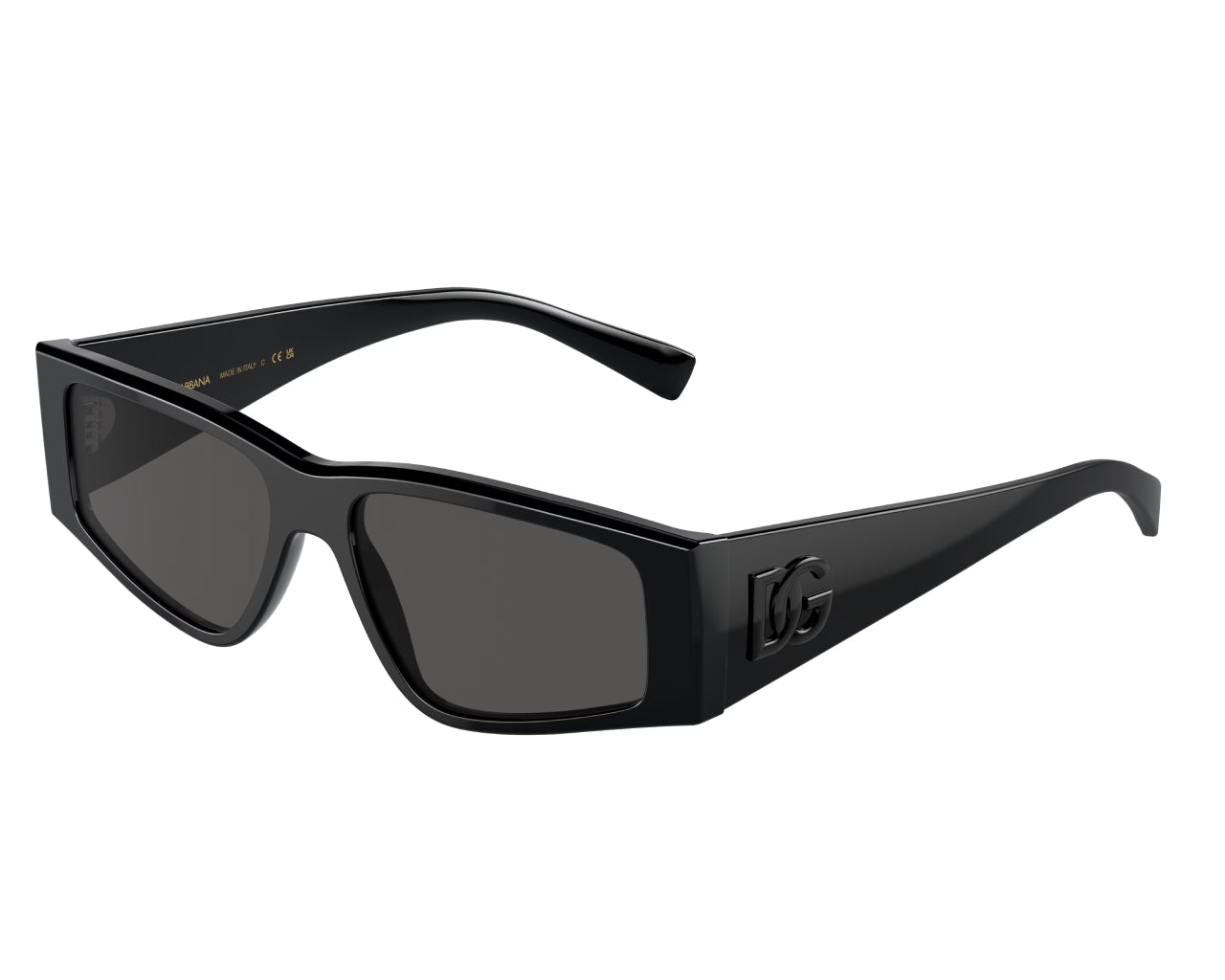 8056597950732 - Herren DG4453  501 87 Gläser SONNENBRILLEN Acetat Schwarz Grau Quadratisch Normal