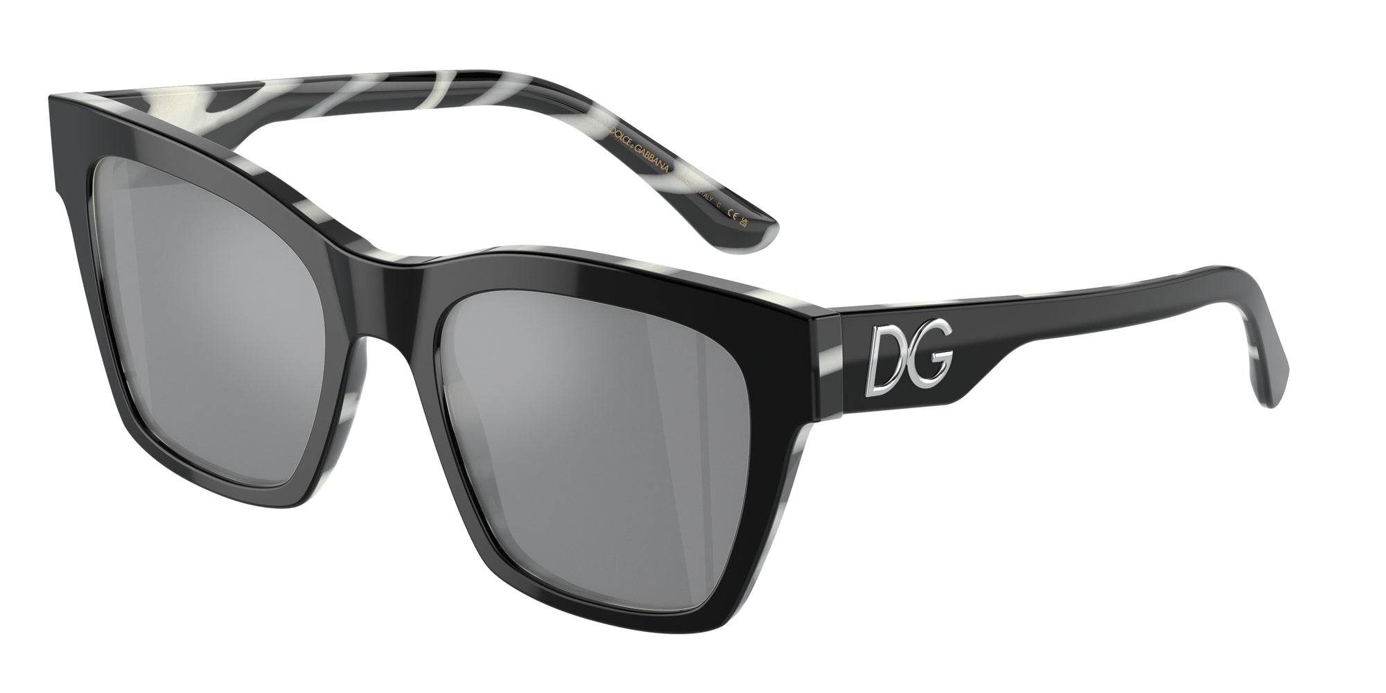 8056597951784 - Damen DG4384 33726G Gläser SONNENBRILLEN Acetat Schwarz Grau Quadratisch Gespiegelt 8056597951784 - Damen DG4384 33726G Gläser SONNENBRILLEN Acetat Schwarz Grau Quadratisch Gespiegelt