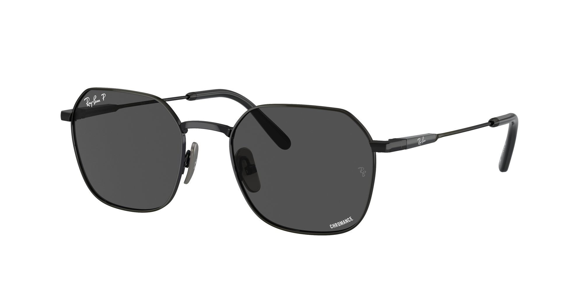 8056597954907 - Unisex RB8094 Jim Titanium 9267K8 Gläser SONNENBRILLEN Titan Schwarz Dunkelgrau Geometrisch Polarisiert 8056597954907 - Unisex RB8094 Jim Titanium 9267K8 Gläser SONNENBRILLEN Titan Schwarz Dunkelgrau Geometrisch Polarisiert