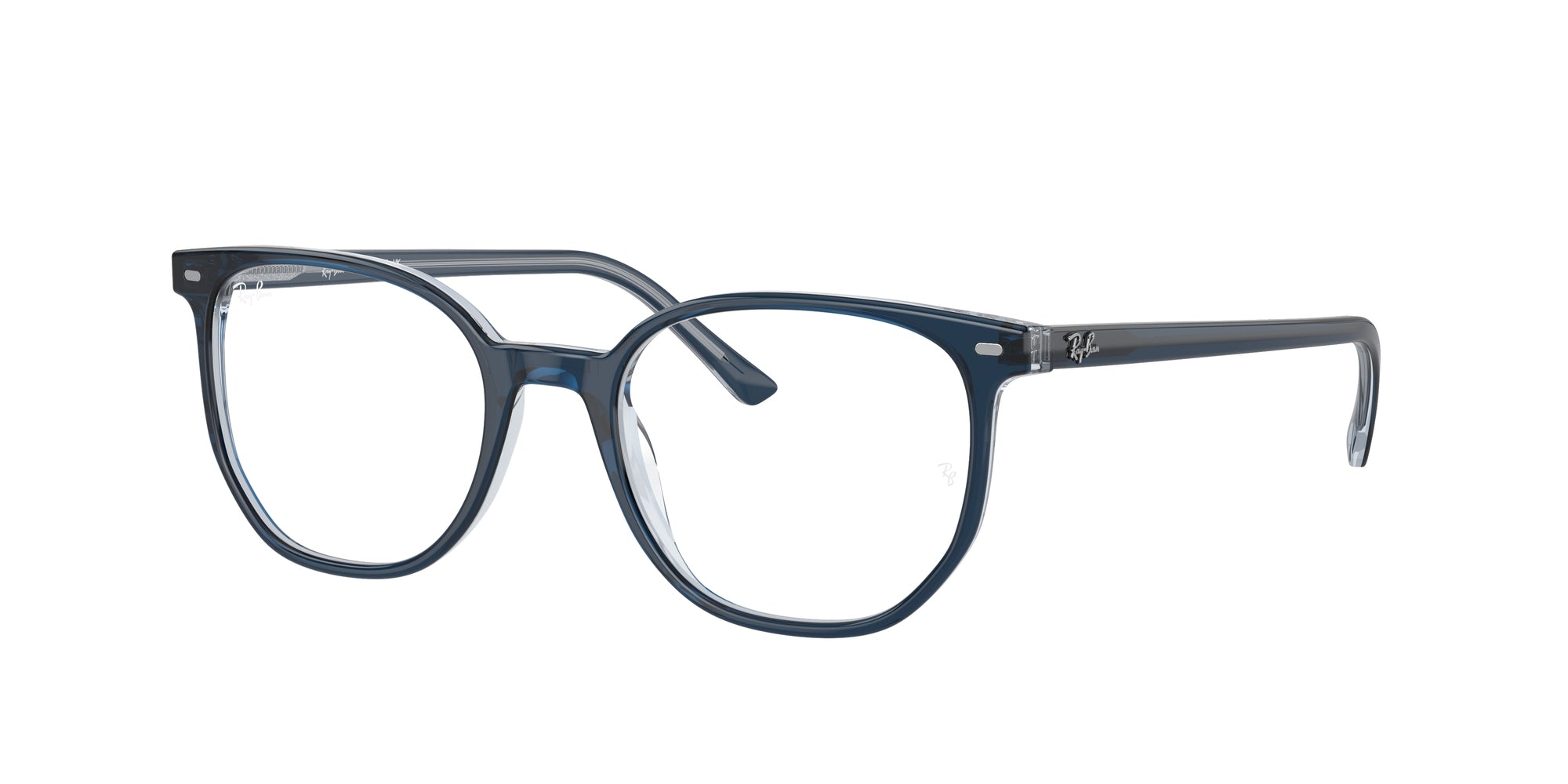 8056597957014 - Unisex RX5397 Elliot 8324 Rahmen von BRILLEN Acetat Blau Trasparente Geometrisch Normale