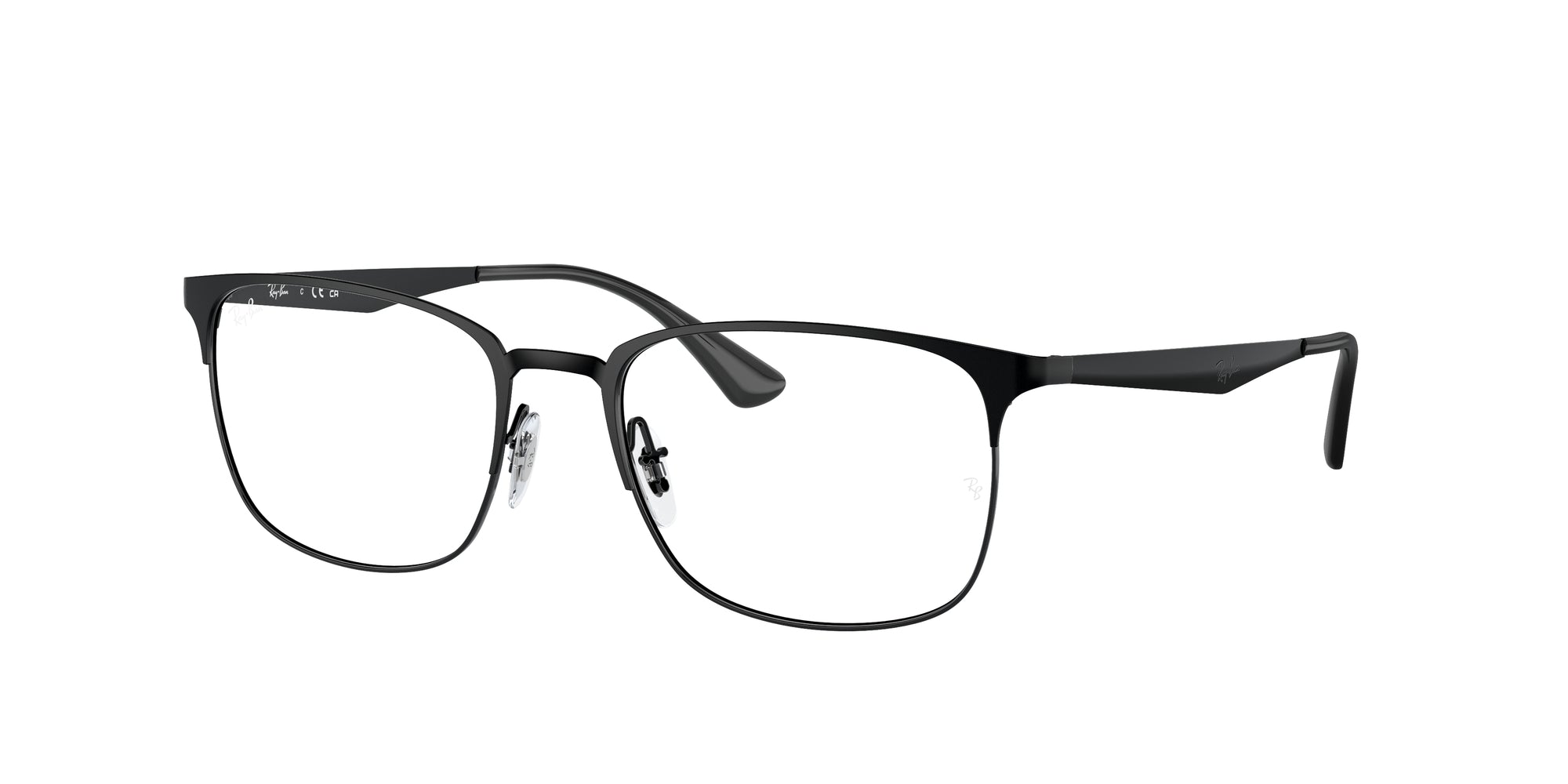 8056597959438 - Unisex RX6421  2904 Rahmen von BRILLEN Metall Schwarz Transparent Quadratisch Normal 8056597959438 - Unisex RX6421  2904 Rahmen von BRILLEN Metall Schwarz Transparent Quadratisch Normal