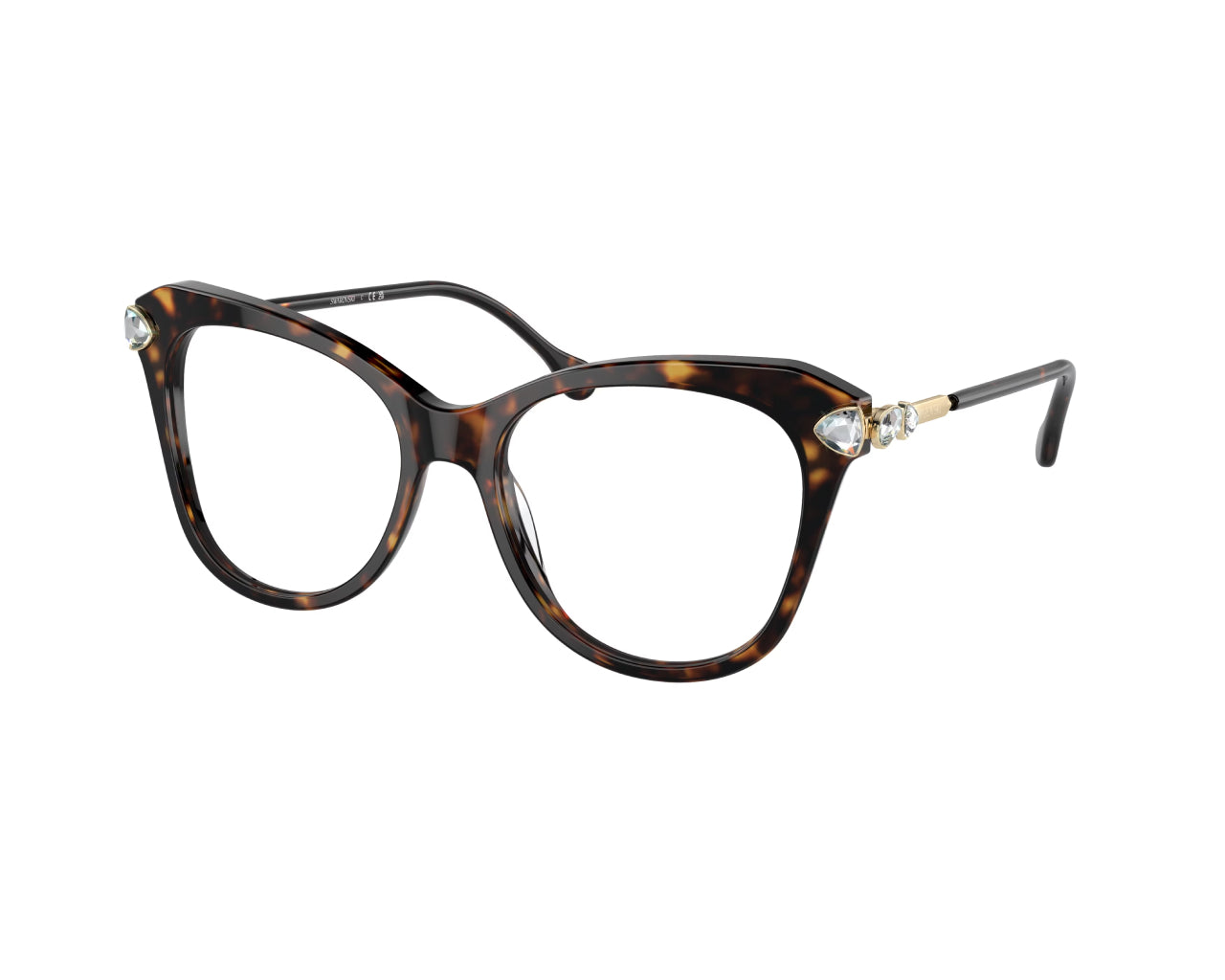 8056597959841 - Damen SK2012  1002 Rahmen von BRILLEN Acetat Schildkröte Transparent Geometrisch Normal