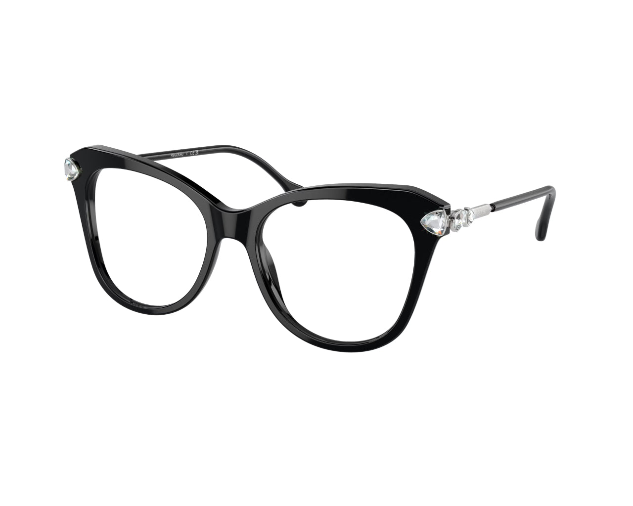 8056597959889 - Frau SK2012  1038 Rahmen von BRILLEN Acetat Schwarz Trasparente Geometrisch Normale