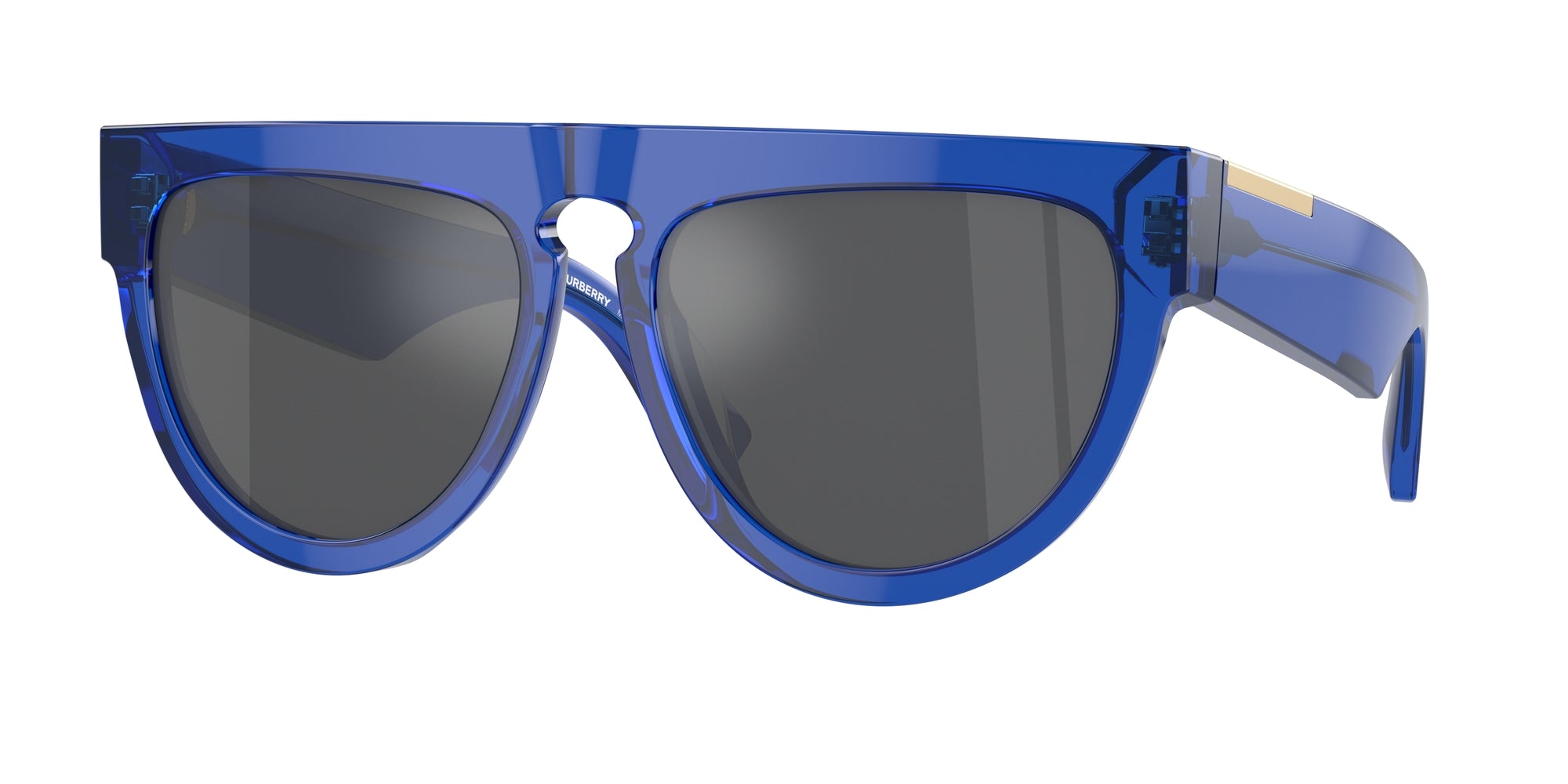 8056597967211 - Damen BE4416U  34926G Gläser SONNENBRILLEN Acetat Blau Grau Geometrisch Gespiegelt