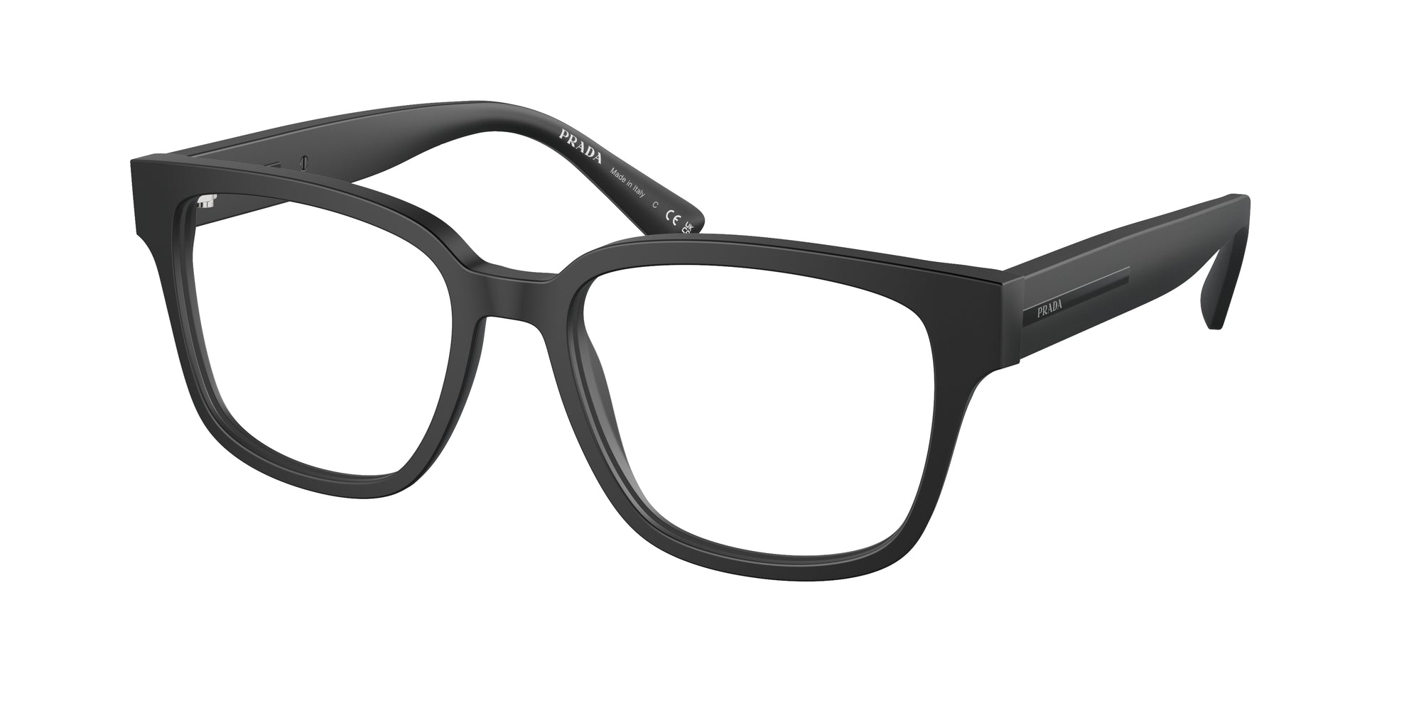 8056597968782 - Mann PR A09V L12P1O1 Rahmen von BRILLEN Acetat Black-opaco Trasparente Kissen Normale