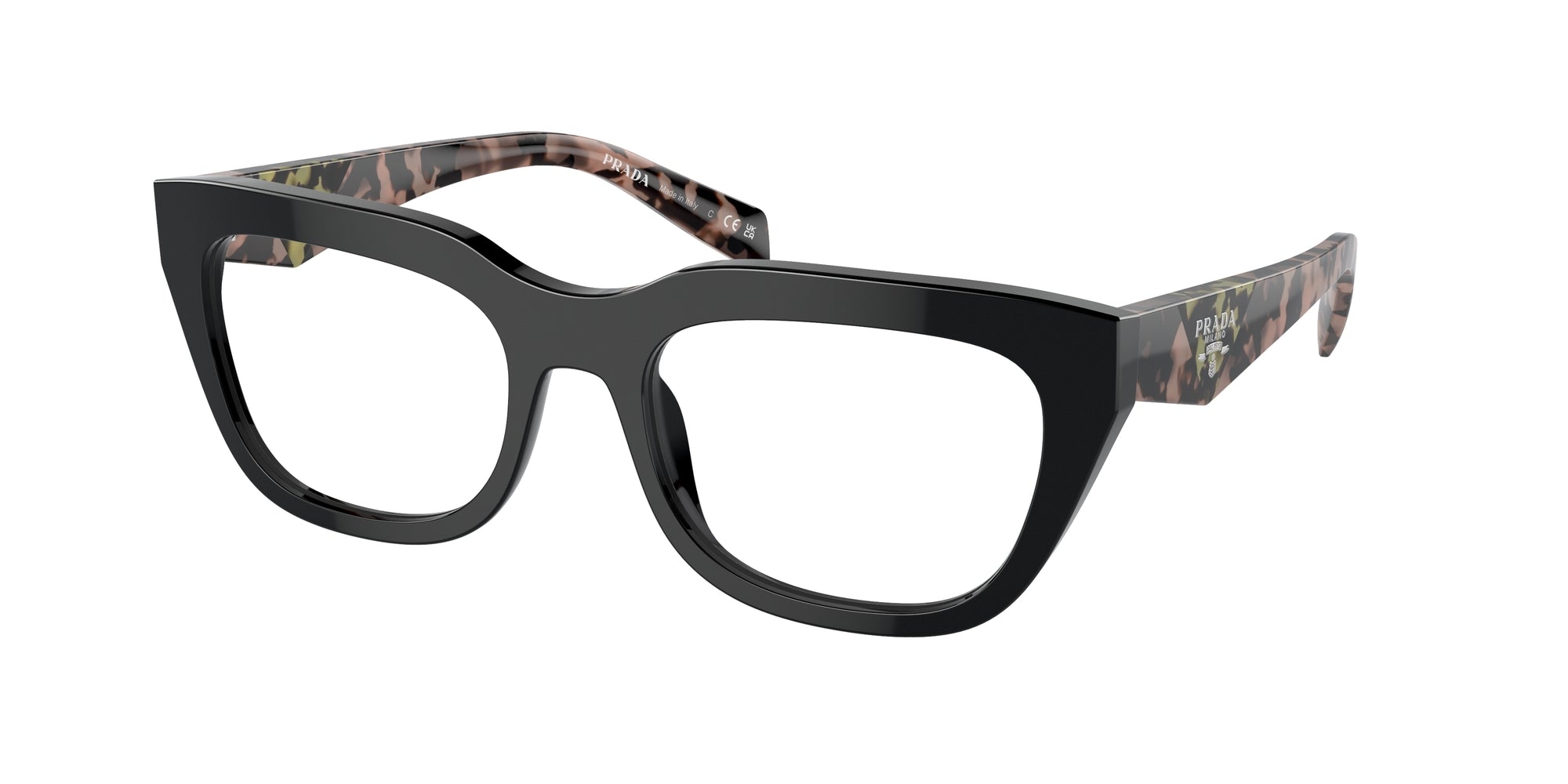 8056597969833 - Damen PR A06V 13P1O1 Rahmen von BRILLEN Acetat Schwarz Transparent Geometrisch Normal 8056597969833 - Damen PR A06V 13P1O1 Rahmen von BRILLEN Acetat Schwarz Transparent Geometrisch Normal