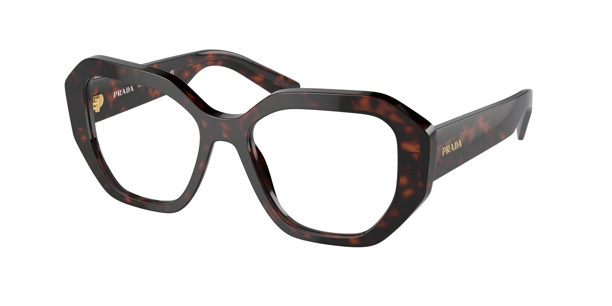 8056597970280 - Damen PR A07V  16N1O1 Rahmen von BRILLEN Acetat Schildkröte Transparent Geometrisch Normal