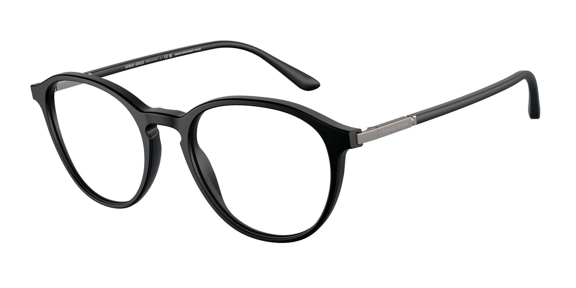 8056597974493 - Herren AR7237  5042 Rahmen von BRILLEN Acetat Schwarz Transparent Panthos Normal