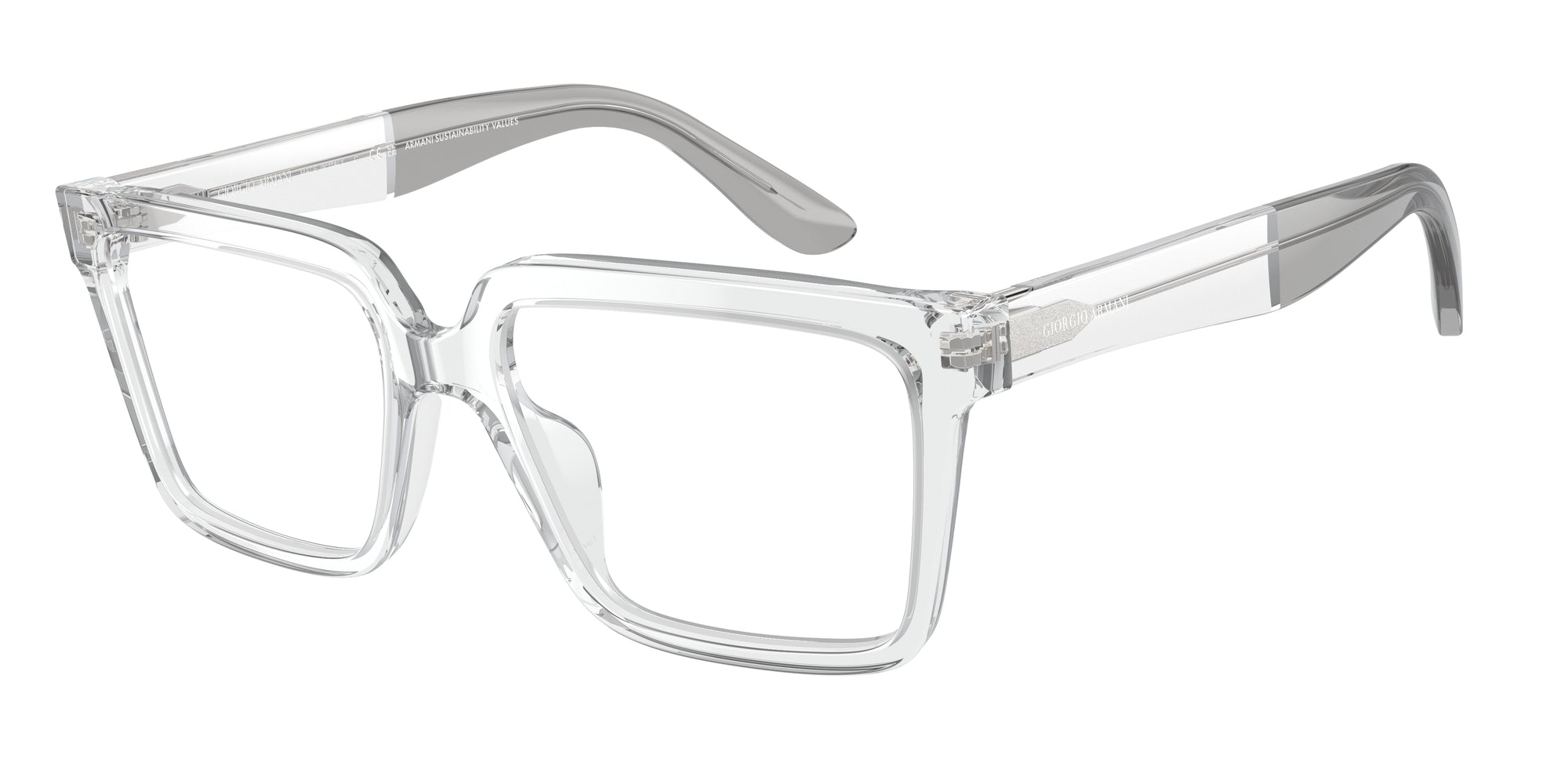 8056597974769 - Herren AR7230U  5893 Rahmen von BRILLEN Acetat Transparent Transparent Quadratisch Normal