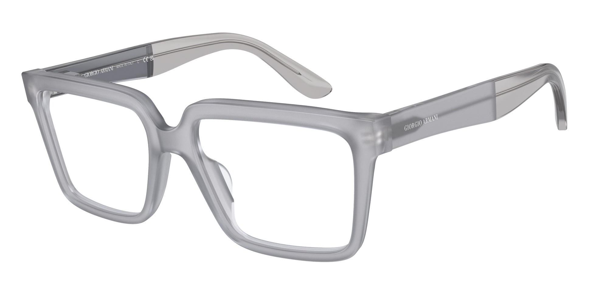 8056597974790 - Herren AR7230U  5914 Rahmen von BRILLEN Acetat Grau Transparent Quadratisch Normal