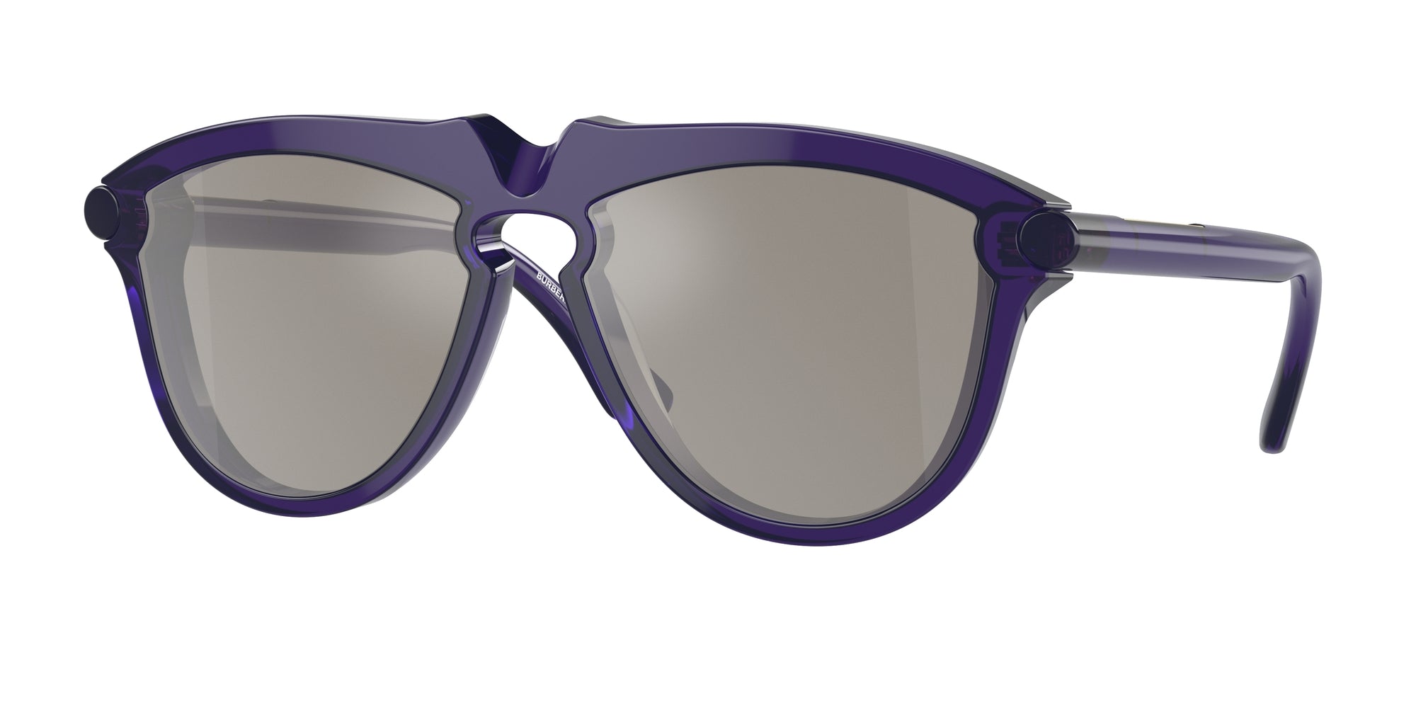 8056597978811 - Herren BE4417U  41056G Gläser SONNENBRILLEN Acetat Violett Grau Pilot Gespiegelt