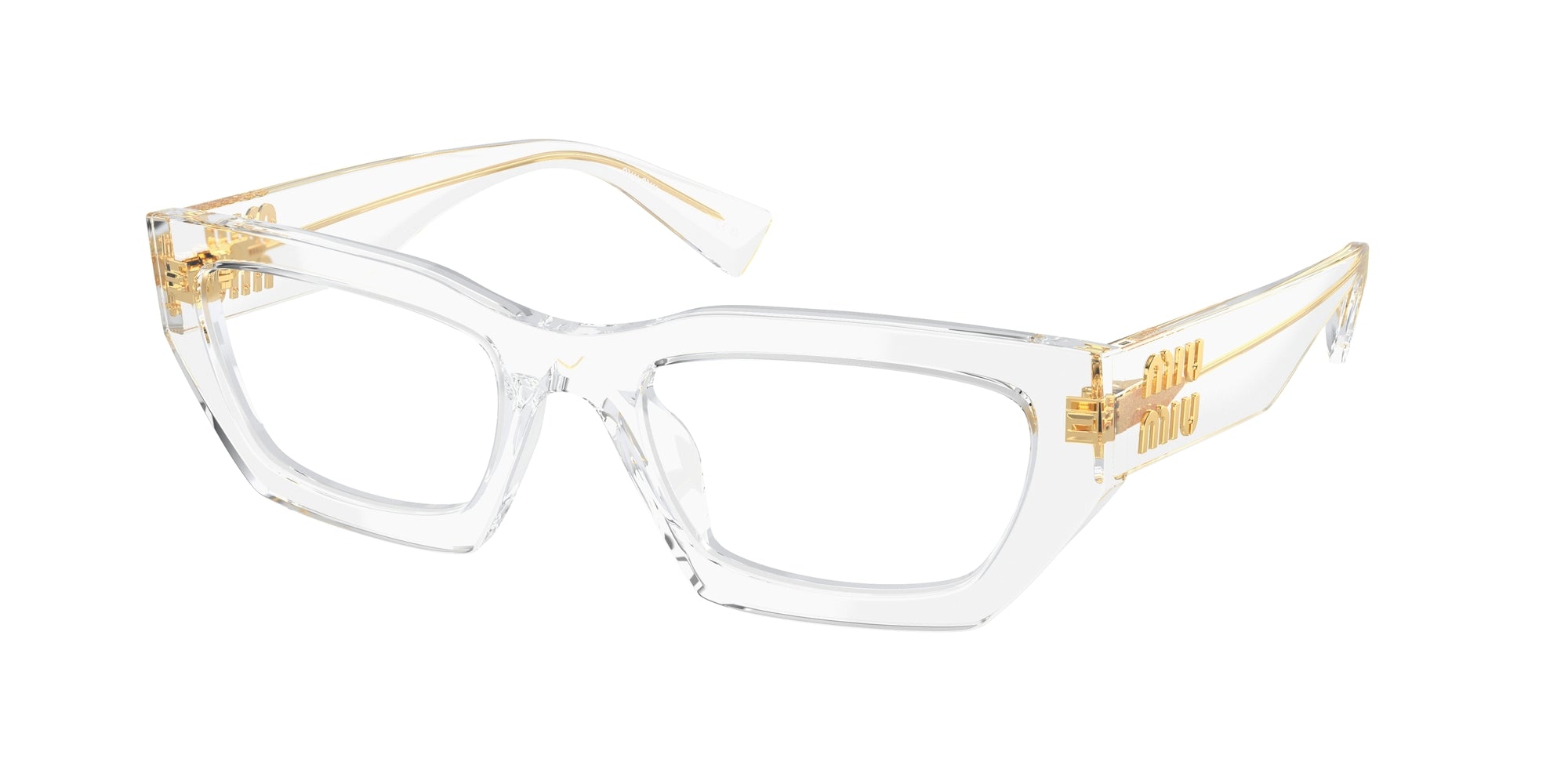 8056597980180 - Damen MU 03XV  2AZ1O1 Rahmen von BRILLEN Acetat Transparent Transparent Geometrisch Normal