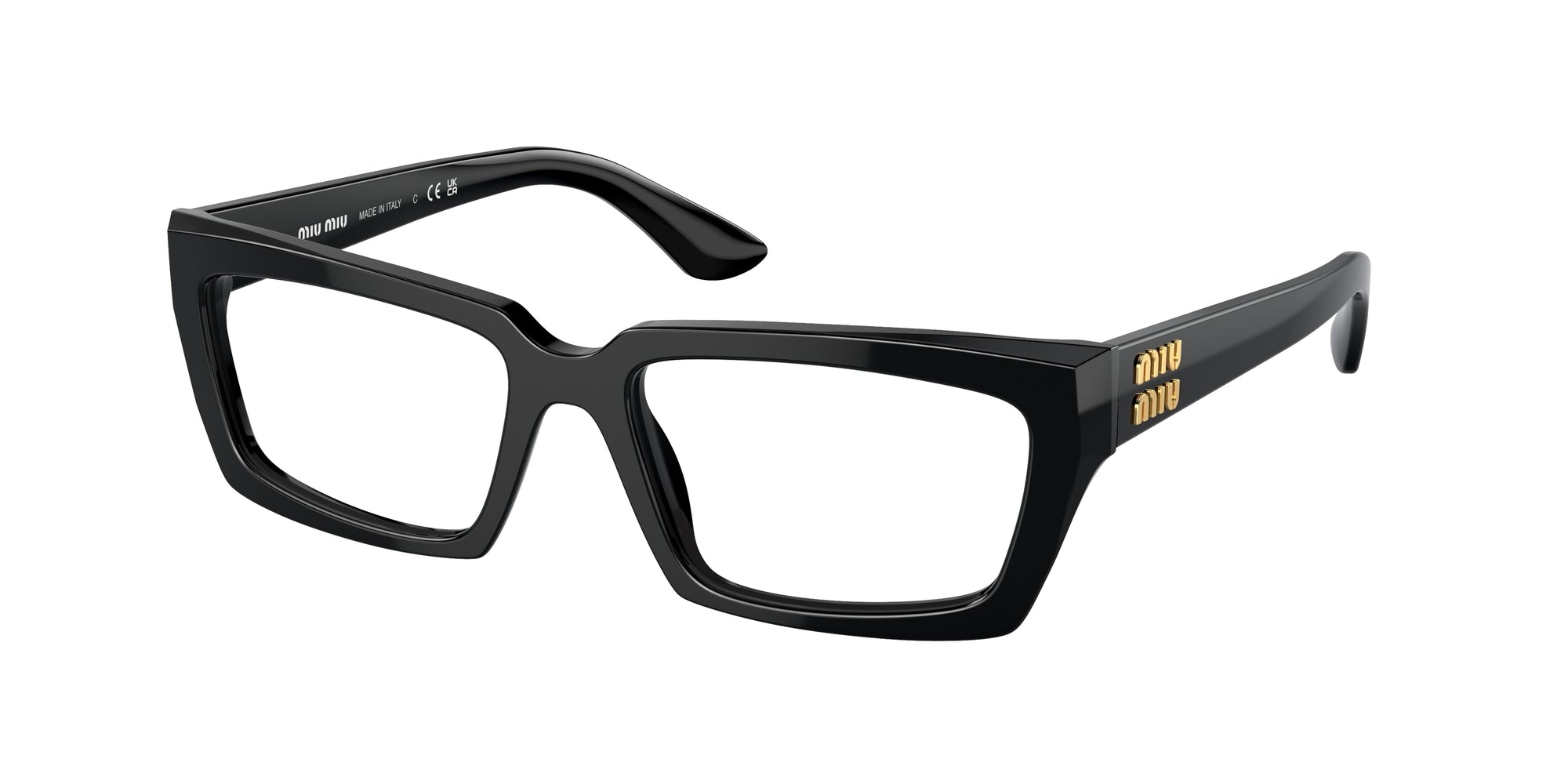 8056597980388 - Damen MU 04XV  1AB1O1 Rahmen von BRILLEN Acetat Schwarz Transparent Quadratisch Normal