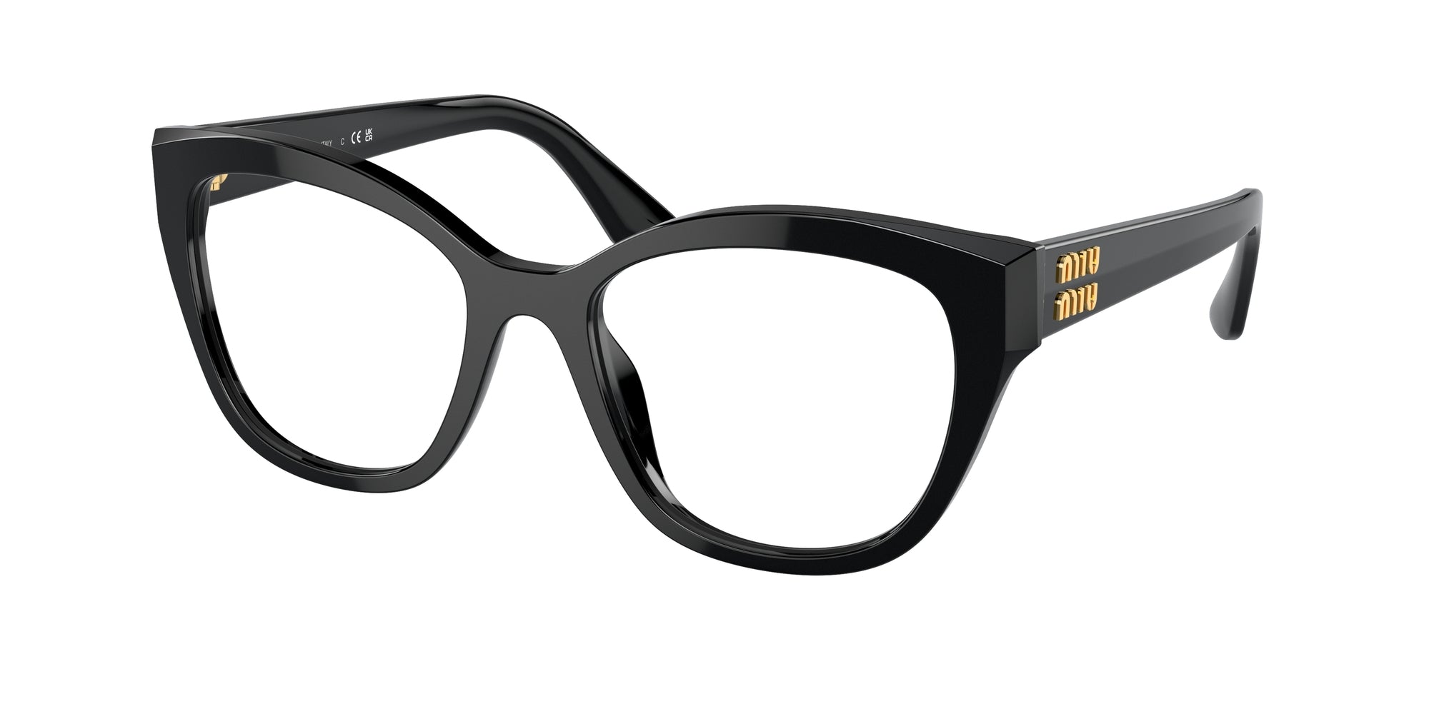 8056597980463 - Damen MU 05XV  1AB1O1 Rahmen von BRILLEN Acetat Schwarz Transparent Quadratisch Normal