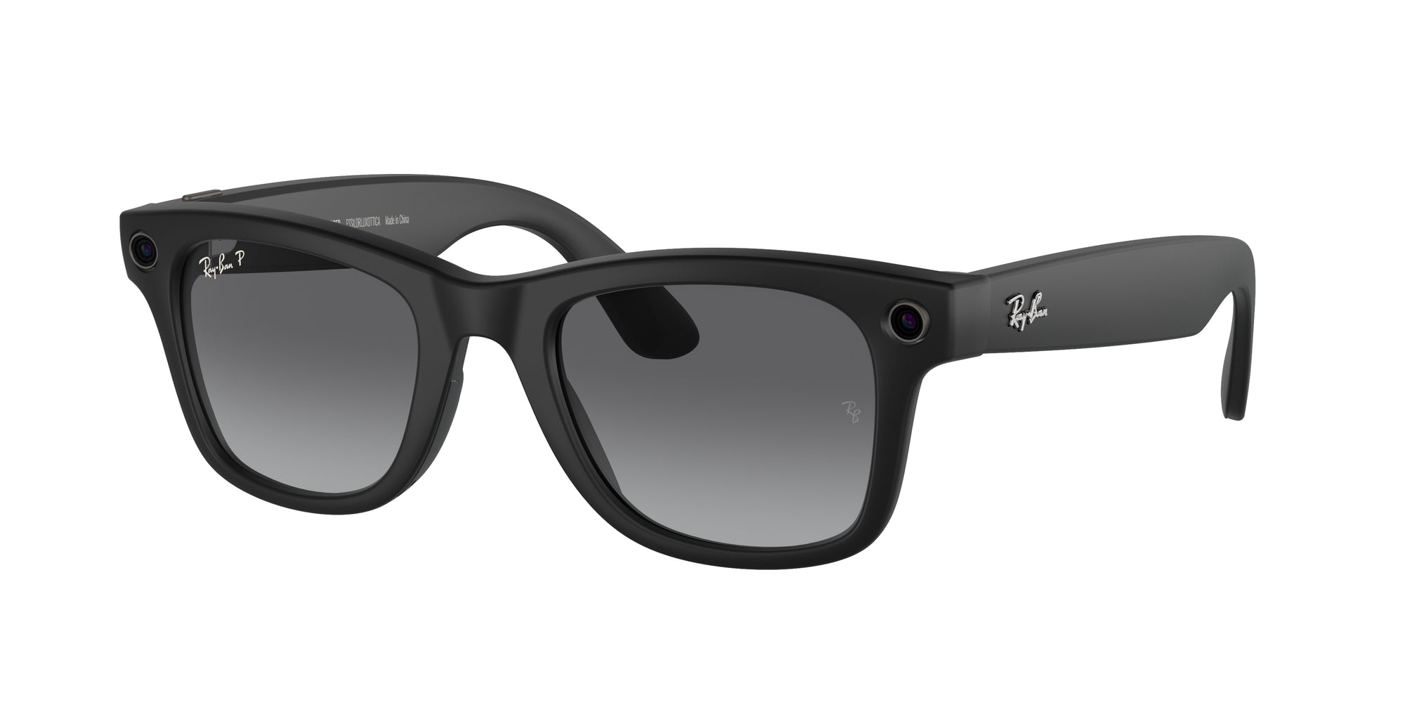 8056597982788 - Unisex Meta RW4006 Wayfarer 601ST3 Gläser SONNENBRILLEN Injiziert Schwarz Grau Quadratisch Polarisiert Schattiert