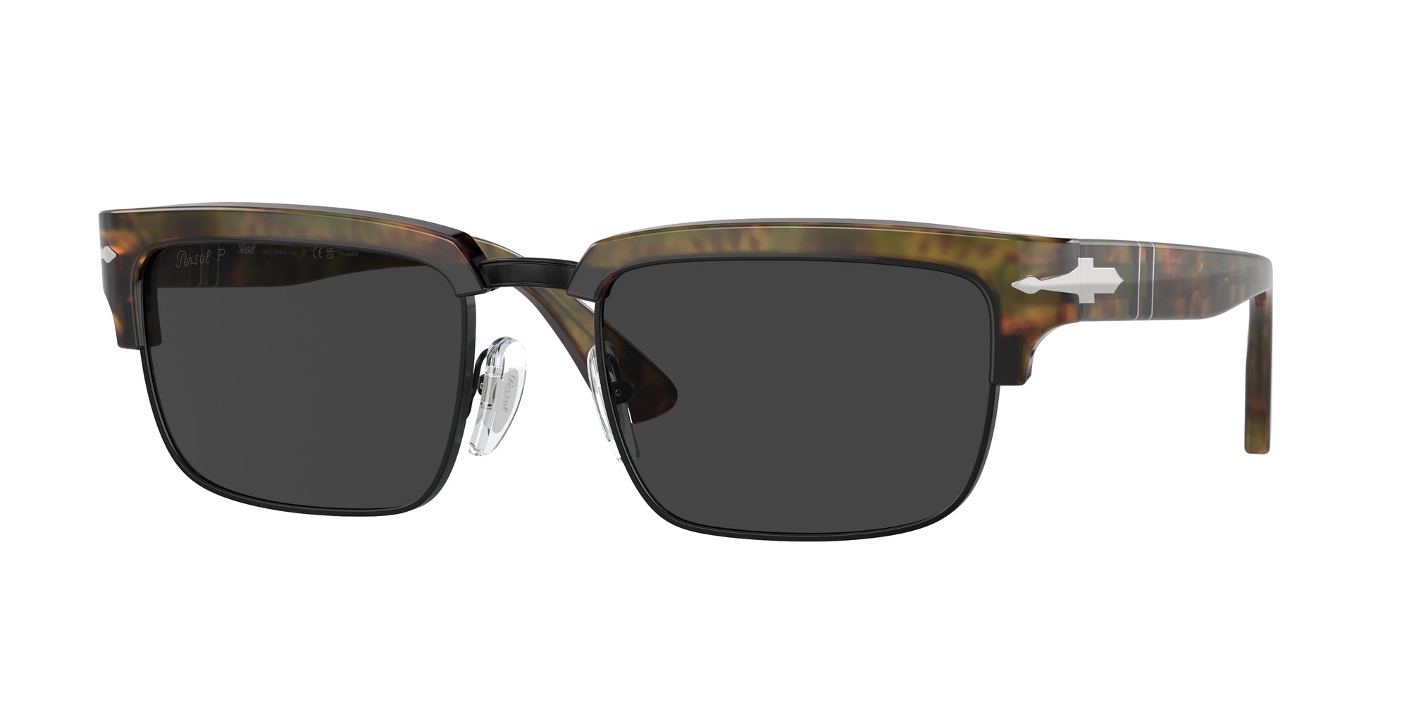 8056597983716 - Unisex PO3354S  108 48 Gläser SONNENBRILLEN Acetat Schildkröte Grau Quadratisch Polarisiert