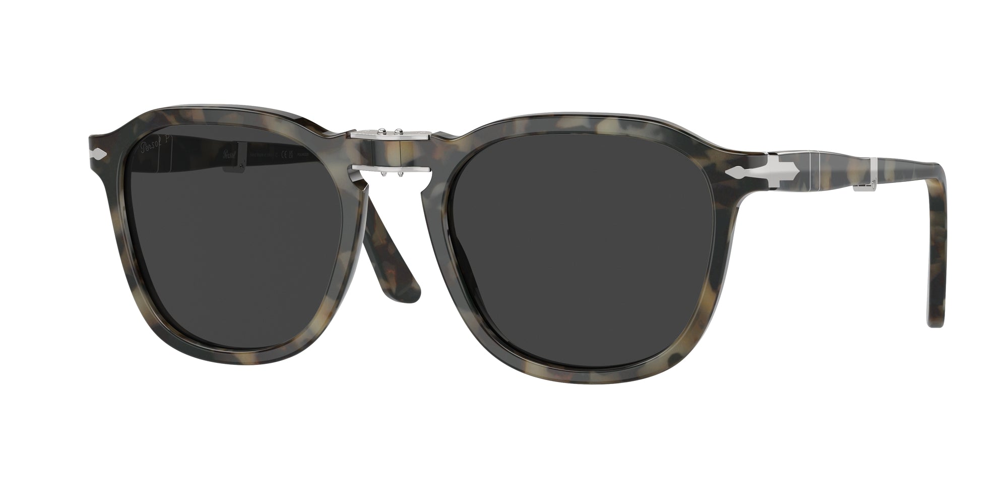 8056597984126 - Unisex PO3345S  107148 Gläser SONNENBRILLEN Acetat Schildkröte Grau Quadratisch Polarisiert