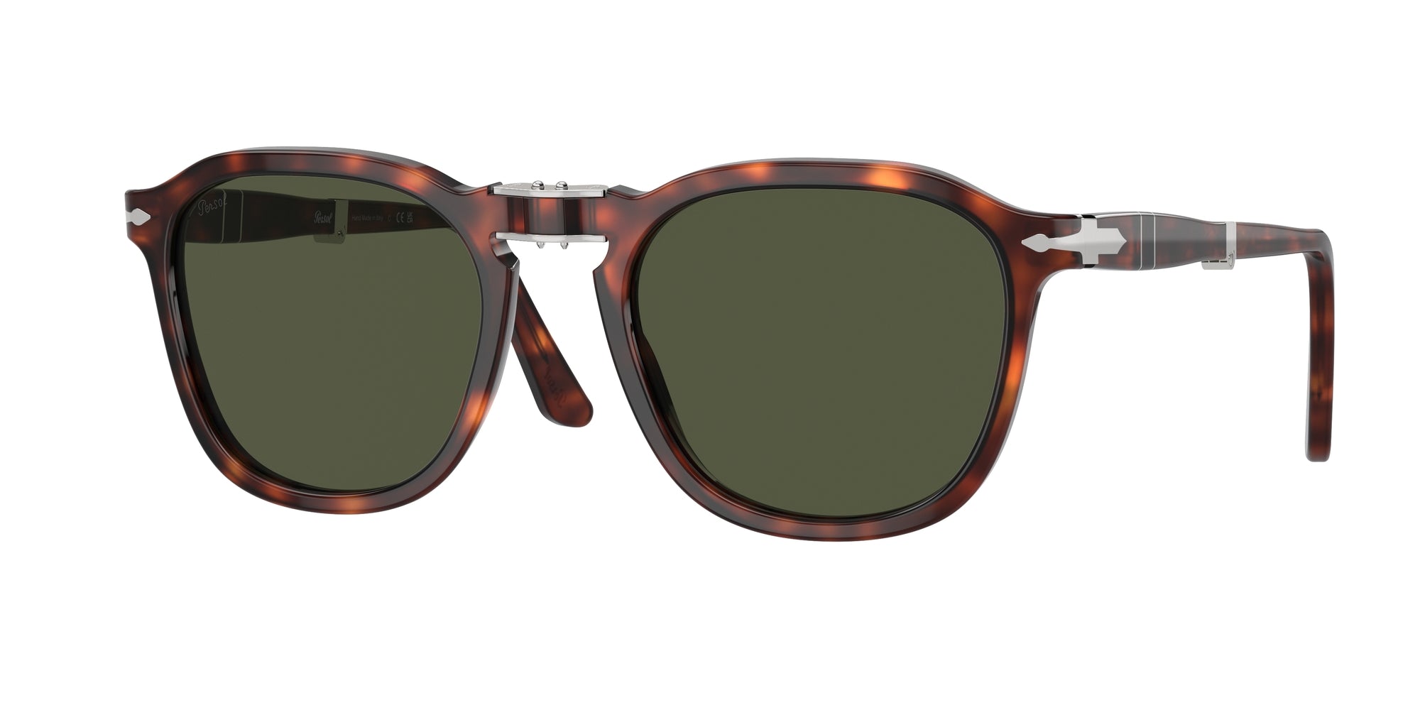 8056597984133 - Unisex PO3345S  24 31 Gläser SONNENBRILLEN Acetat Schildkröte Grün Quadratisch Normal