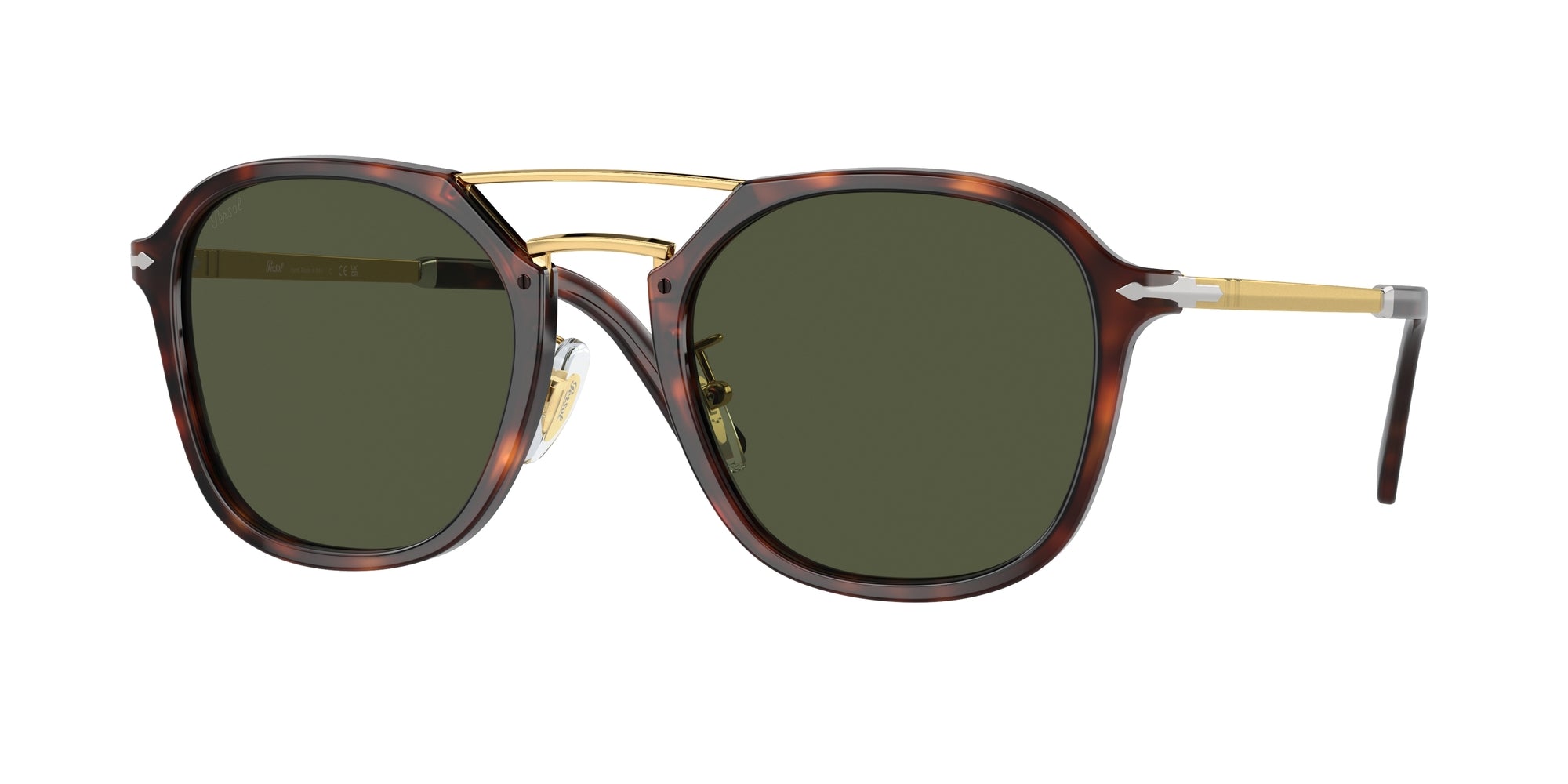 8056597986229 - Unisex PO3352S  24 31 Gläser SONNENBRILLEN Acetat Schildkröte Grün Quadratisch Normal