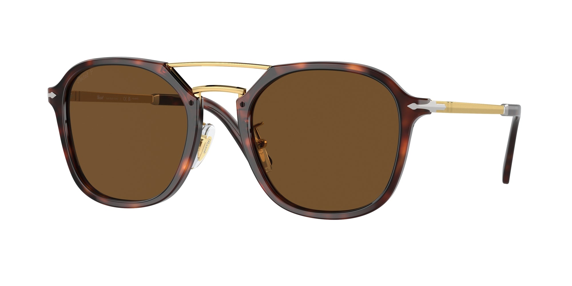 8056597986243 - Unisex PO3352S  24 57 Gläser SONNENBRILLEN Acetat Schildkröte Braun Quadratisch Polarisiert