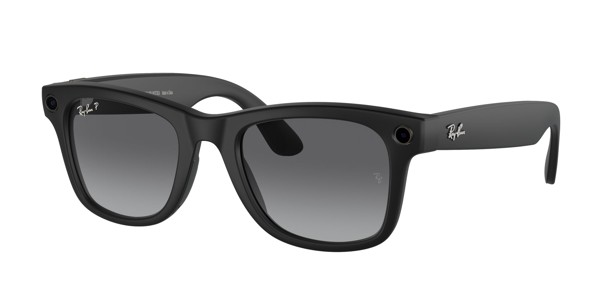 8056597988421 - Unisex Meta RW4008 Wayfarer 601ST3 Gläser SONNENBRILLEN Injiziert Schwarz Grau Quadratisch Polarisiert Schattiert