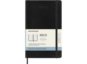 8056598851137 - Moleskine 18 Monate Monats Notizkalender 2022 2023 Large A5 Schwarz Kartoniert (TB)