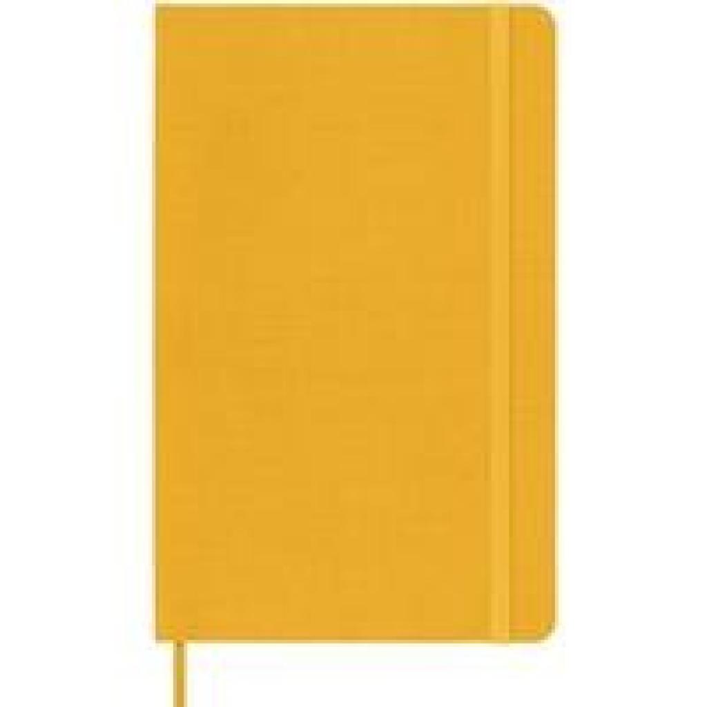 8056598853070 - Moleskine Classic Notebook Large Ruled Orange Yellow Silk Hard Cover (5 x 825)