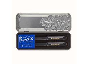 8056598854961 - Moleskine X Kaweco Stifte-Set Füller mitt Feder & Kugelschreiber 10mm Schwarz