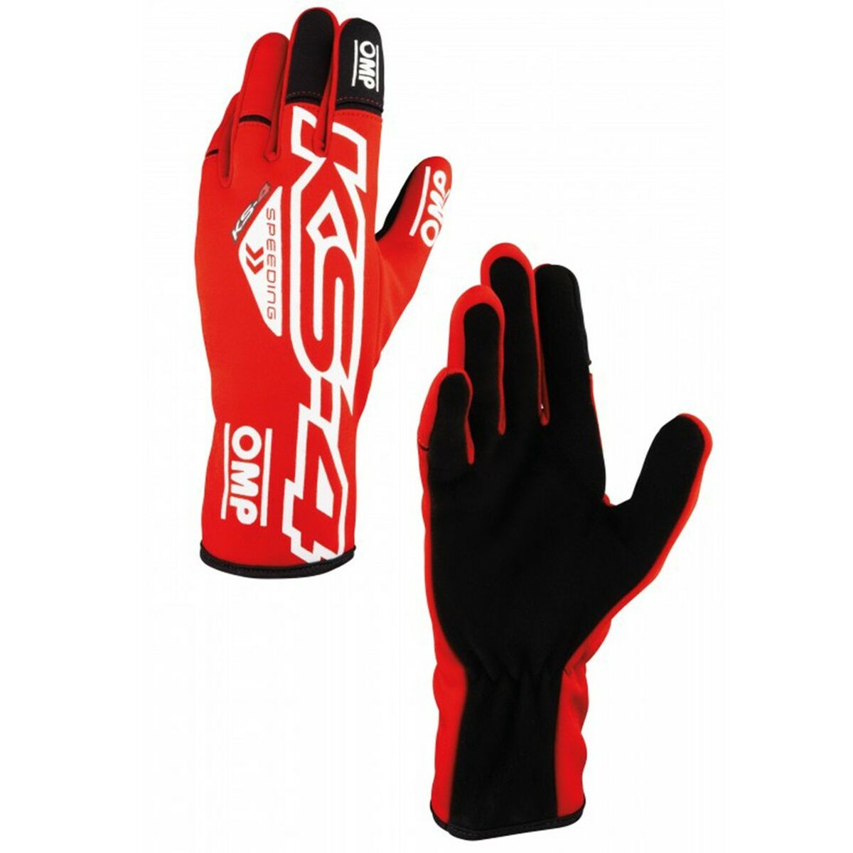 8056690259053 - Karting Handschuhe KS-4 Weiß Rot