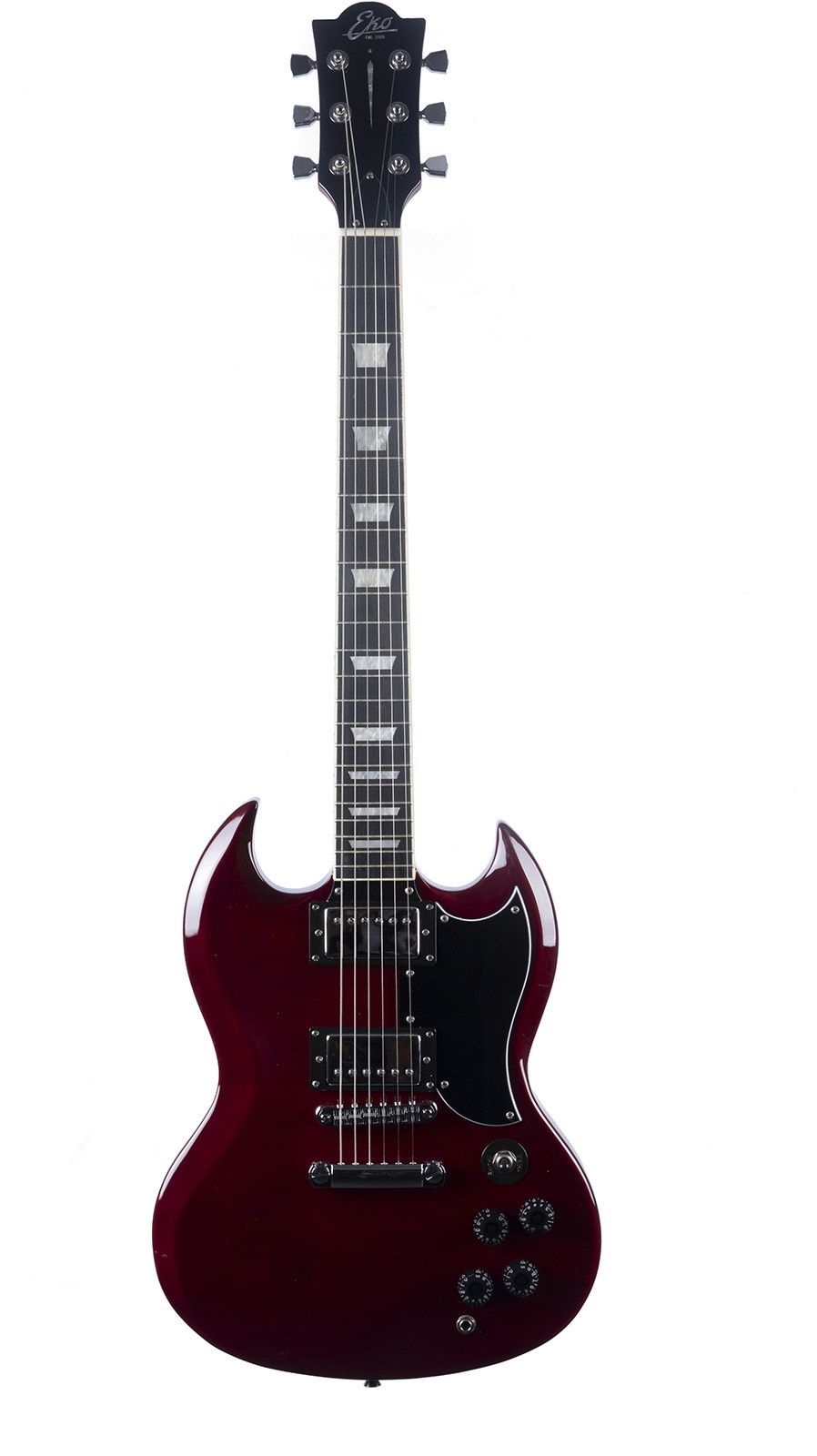 8056734498592 - EKO GEE DV300-RED E-Gitarre Double Cut 8056734498592 - EKO GEE DV300-RED E-Gitarre Double Cut
