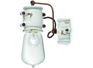 8056772560923 - Weiße Wandlampe Nicolo im Vintage-Stil