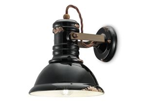 8056772568318 - Keramik-Wandlampe C1693 im Industrie-Stil schwarz