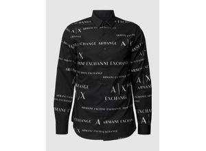 8056787827509 - Regular Fit Freizeithemd mit Allover-Label-Print