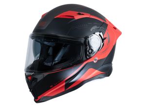 8056893369627 - Integralhelm Force Techno Schwarz-Matt Rot