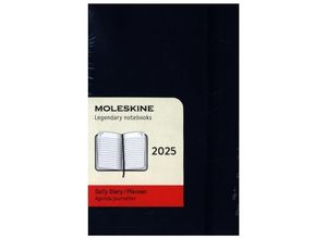 8056999270216 - Moleskine 12 Monate Tageskalender 2025 Pocket A6 Gebunden