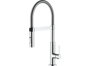 8057149625740 - Pollini Acqua Design - Küchenspülmischer mit Feder und Doppelstrahlbrause Pollini maky spring MXCUMC313CR Chrom - Chrom