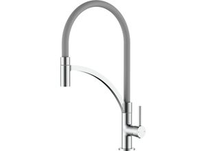 8057149625795 - Pollini Acqua Design - Küchenarmatur Silikonauslauf ausziehbare Dusche senso 1 Chrom - Chrom