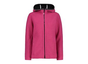 8057153794661 - Strickfleecejacke Damen rot-schwarz (Größe 36)