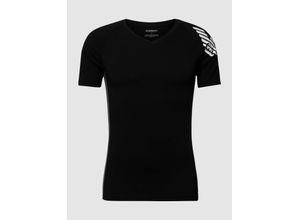 8057163336165 - T-Shirt mit Label-Print