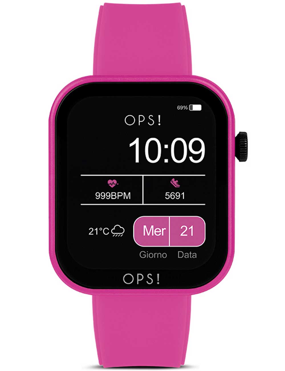 8057587280464 - OPS!SMART OPSSW-28 Active Call Smartwatch Unisex Uhr 38mm