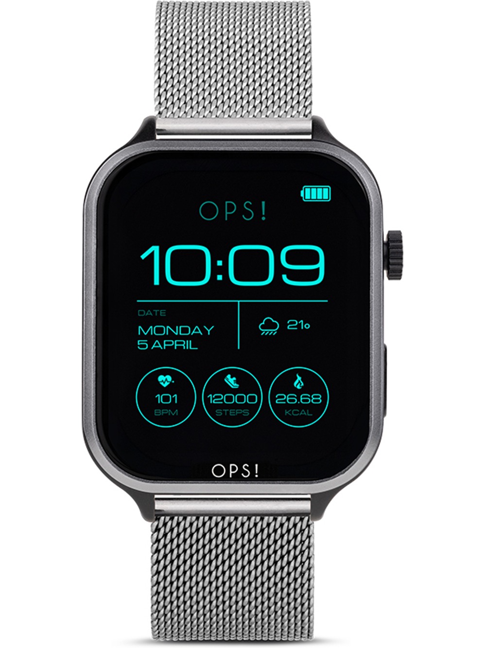 8057587283229 - OPS!SMART OPSSW-45 Call Max Amoled unisex Smartwatch 415 mm