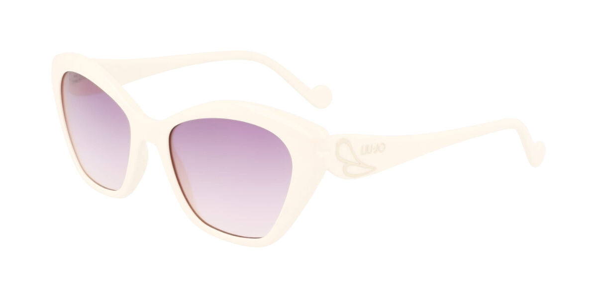 8057590007218 - Unisex LJ756S 109 Sonnenbrillen Plastik Weiß Grau Cat Eye  Schattiert