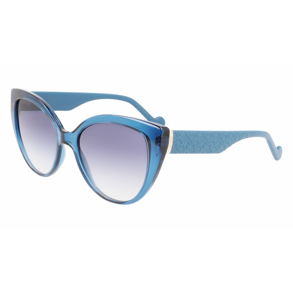 8057590007317 - Damen LJ758S 400 Sonnenbrillen Plastik Blau Blau Cat Eye Normal Photochromatisch