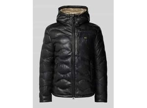 8057629811151 - Lederjacke mit Label-Patch Modell DROHAN