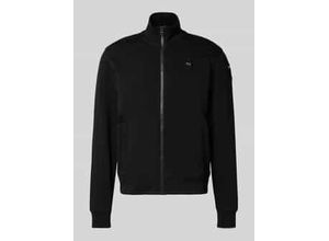 8057629812929 - Sweatjacke mit Stehkragen und Label-Stitching Modell CITY