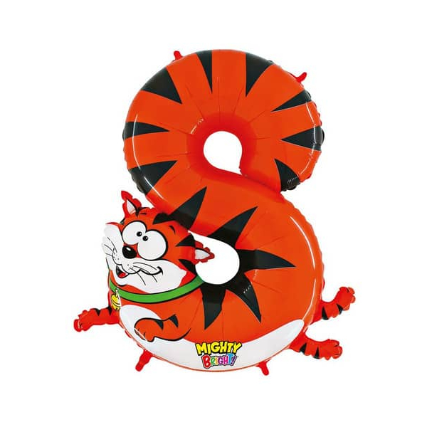 8057680304807 - Folienballon Zahl 8 Katze 8057680304807 GRABO