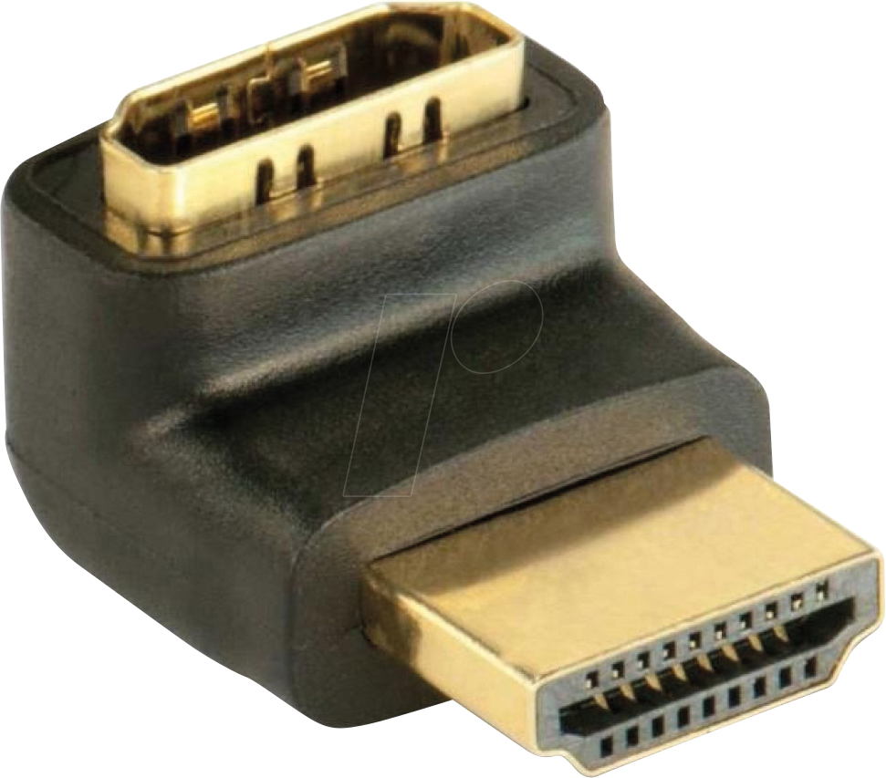 8057685304208 - IADAP-HDMI-L - Adapter HDMI Stecker auf HDMI Buchse 90° unten